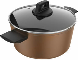 Casserolepan met deksel Taurus Zwart Koper Ø 20 cm 2,5 L