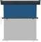 vidaXL - Balkonscherm - 175x250 - cm - blauw