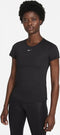 Nike One Dri-FIT Ss Slim Sportshirt - Dames - Zwart - Maat L
