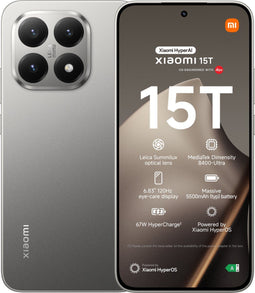 Xiaomi 15T - 12GB RAM - 256GB opslag - Leica camera - Grijs