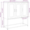 vidaXL - Dressoir - 100,5x39x107 - cm - koudgewalst - staal - zwart
