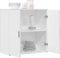 vidaXL - Dressoir - 79x38x80 - cm - bewerkt - hout - wit