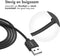 iMoshion USB-A oplaadkabel - Geschikt voor de Fitbit Charge 6 / Charge 5 / Luxe - Smartwatch Oplader - 1 meter
