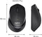 Logitech M330 Silent Plus - Draadloze Muis - 90% stiller - Zwart