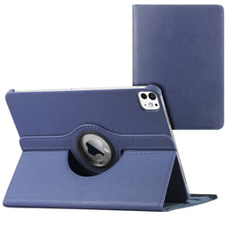 imoshion Tablet Hoes - Geschikt voor iPad Pro 11 (2022) / Pro 11 (2021) / Pro 11 (2020) - 360° Draaibare Bookcase - Donkerblauw