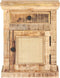 vidaXL - Nachtkastje - 40x30x50 - cm - massief - mangohout - en - natuurlijk - riet