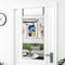 vidaXL - Deurspiegel - 50x100 - cm - glas - en - aluminium - goudkleurig