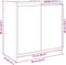 vidaXL - Wastafelkast - 60x33x60 - cm - bewerkt - hout - sonoma - eikenkleurig
