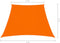 vidaXL - Zonnezeil - trapezium - 2/4x3 - m - oxford - stof - oranje