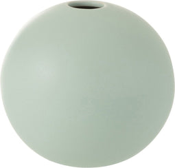 J-Line vaas Bol - keramiek - pastel groen - small - 11 cm hoog