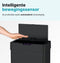 Five Stars® TR302A - Sensorprullenbak - 60 Liter / 2x 30 Liter - Afvalscheiding - Soft Close Deksel - Zwart