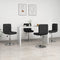 vidaXL - Eetkamerstoelen - 4 - st - kunstleer - zwart