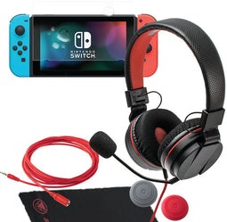Snakebyte Gamer:Kit S - Gaming Headset met Microfoon - 4,5 m Kabel - Rood Zwart