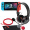 Snakebyte Gamer:Kit S - Gaming Headset met Microfoon - 4,5 m Kabel - Rood Zwart
