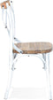 Alterego Ranch - Houten Keukenstoel - Oude Walnoot Afwerking - 50x47x89cm