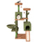 Coast - Cactuskrabpaal 160 cm - Meerdere verdiepingen Sisal en pluche - Groen en Bruin