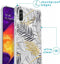 iMoshion Hoesje Geschikt voor Samsung Galaxy A50 / A30s Hoesje Met Koord - iMoshion Design Hoesje met Koord - Goud / Zwart / Transparant / Glamour Botanic