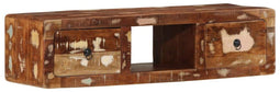 vidaXL - Tv-meubel - wandmontage - 100x32x25 - cm - massief - gerecycled - hout