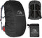 Travelhawk Regenhoes Rugzak - Waterdicht - Reflecterend - 56-70L - Zwart