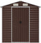 vidaXL - Tuinschuur - 191x215x198 - cm - gegalvaniseerd - staal - bruin