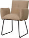 Tower living Dante armchair - fabric Teddy MJ8-3 Light brown