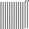 vidaXL - Draadgaashek - met - flens - 1,1x25 - m - antracietkleurig
