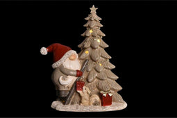 Kerstversiering DKD Home Decor Boomstructuur Hars (15 x 10 x 18 cm) (2 Stuks)