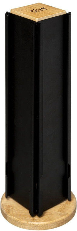 Koffie cup/capsule houder/dispenser hout/metaal zwart 24 cups - Koffiecups houder/standaard - Metalen Dolce Gusto cuphouder