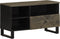 vidaXL - Tv-meubel - 80x33x46 - cm - massief - mangohout - zwart