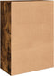 vidaXL - Dressoir - 60x31x84 - cm - bewerkt - hout - gerookt - eikenkleurig