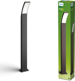Philips Splay Post - Hoge Sokkellamp - 12W LED - Antraciet