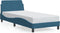 vidaXL - Bedframe - met - hoofdbord - fluweel - blauw - 80x200 - cm