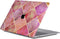 Lunso Geschikt voor MacBook Air 13 inch (2018-2019) cover hoes - case - Diamond Rose