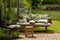 Dutch Decor LUCIANO - Outdoor Sierkussen 45x45 cm - waterafstotend en uv-bestendig - Olive Branch - groen - Tuinsierkussen