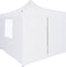 vidaXL - Partytent - met - 4 - zijwanden - inklapbaar - 2x2 - m - staal - wit