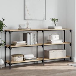 vidaXL - Wandtafel - 150x29x75 - cm - bewerkt - hout - sonoma - eikenkleurig
