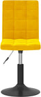 vidaXL - Eetkamerstoelen - draaibaar - 2 - st - fluweel - mosterdgeel