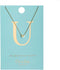 Orelia letter ketting U - Ketting met initiaal - Verstelbaar 40,5 cm - Goudkleurig