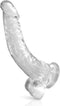 Pure Jelly XL - Realistische Dildo met Kromming - 22 x 3.5cm - Transparant