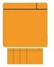 Smit Visual - Magneet scrum 75x75mm oranje 5 stuks
