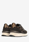 Mexx Juju Humper - Sneaker - Leer - Zwart/Bruin - Maat 39