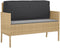 vidaXL - Pallet - Kussen - voor - Rugleuning - Zwart - 120x40x12 - cm - Oxford - Stof