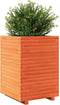 vidaXL - Plantenbak - 50x50x72 - cm - massief - grenenhout - wasbruin
