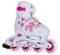 Roces Jokey 3.0 - Inline Skates - Verstelbaar 30-33 - Wit Roze