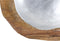 HSM Collection - Fruitschaal small - ø30x6 - Naturel/grijs - Teak/aluminium
