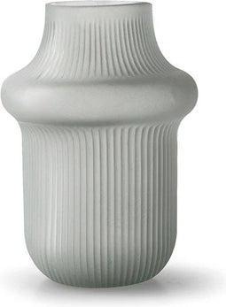Vaas 'philou' mat grijs h15 d11,5 cm