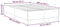 vidaXL - Bedframe - Crème - 120x200 - cm - Corduroy - Stof