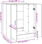 vidaXL - Wasmachinekast - 71x71,5x91,5 - cm - sonoma - eikenkleurig