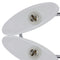 vidaXL Plafondlamp met ellips glazen kapjes (4 x E14)