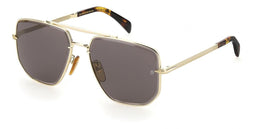 David Beckham Zonnebril 7001/s Heren Cat. 3 Piloot Staal Goud
